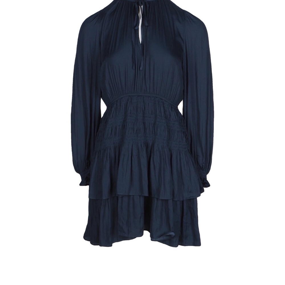 Maje Dark Blue Long Sleeve Dress
